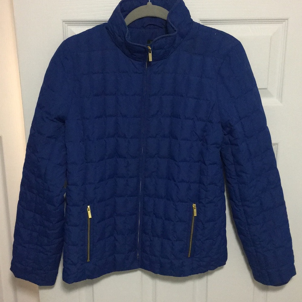 J. Crew Royal Blue Quilted Jacket